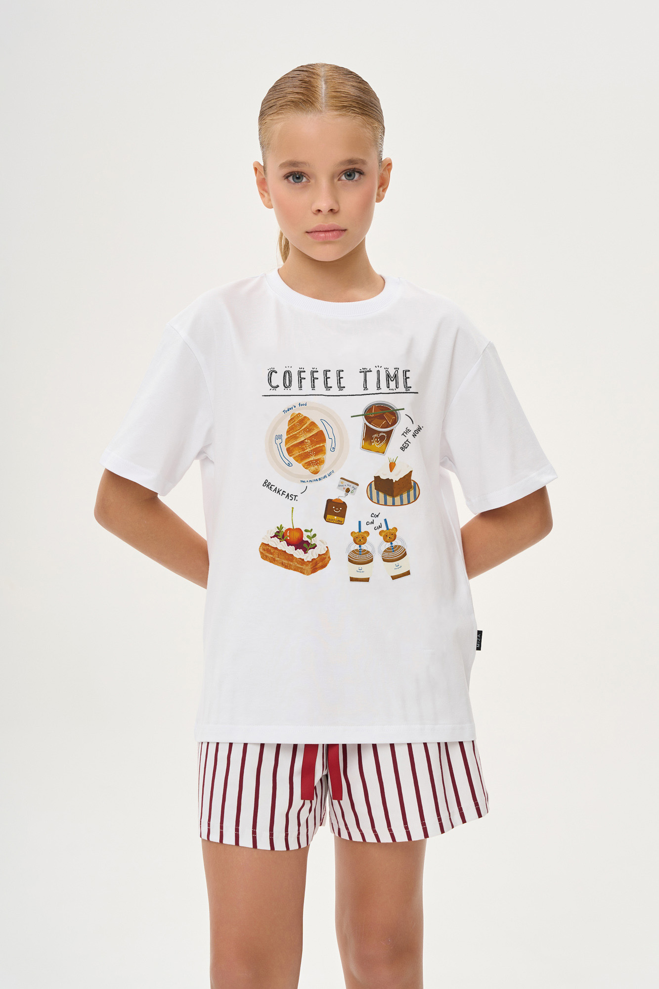 Комплект COFEE TIME с шортами (104 бордовый)