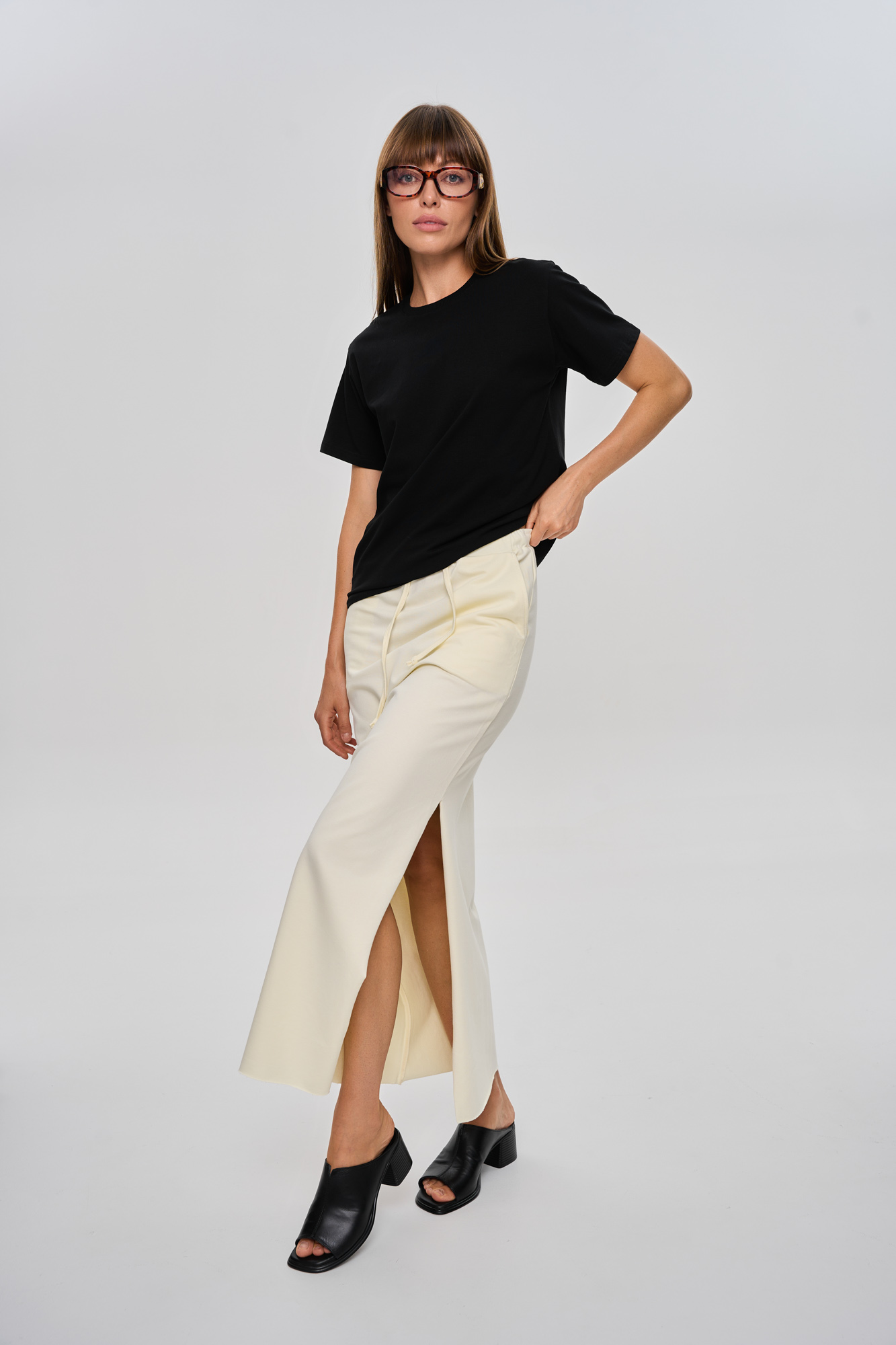 Футболка базовая SLIM (42 черный)