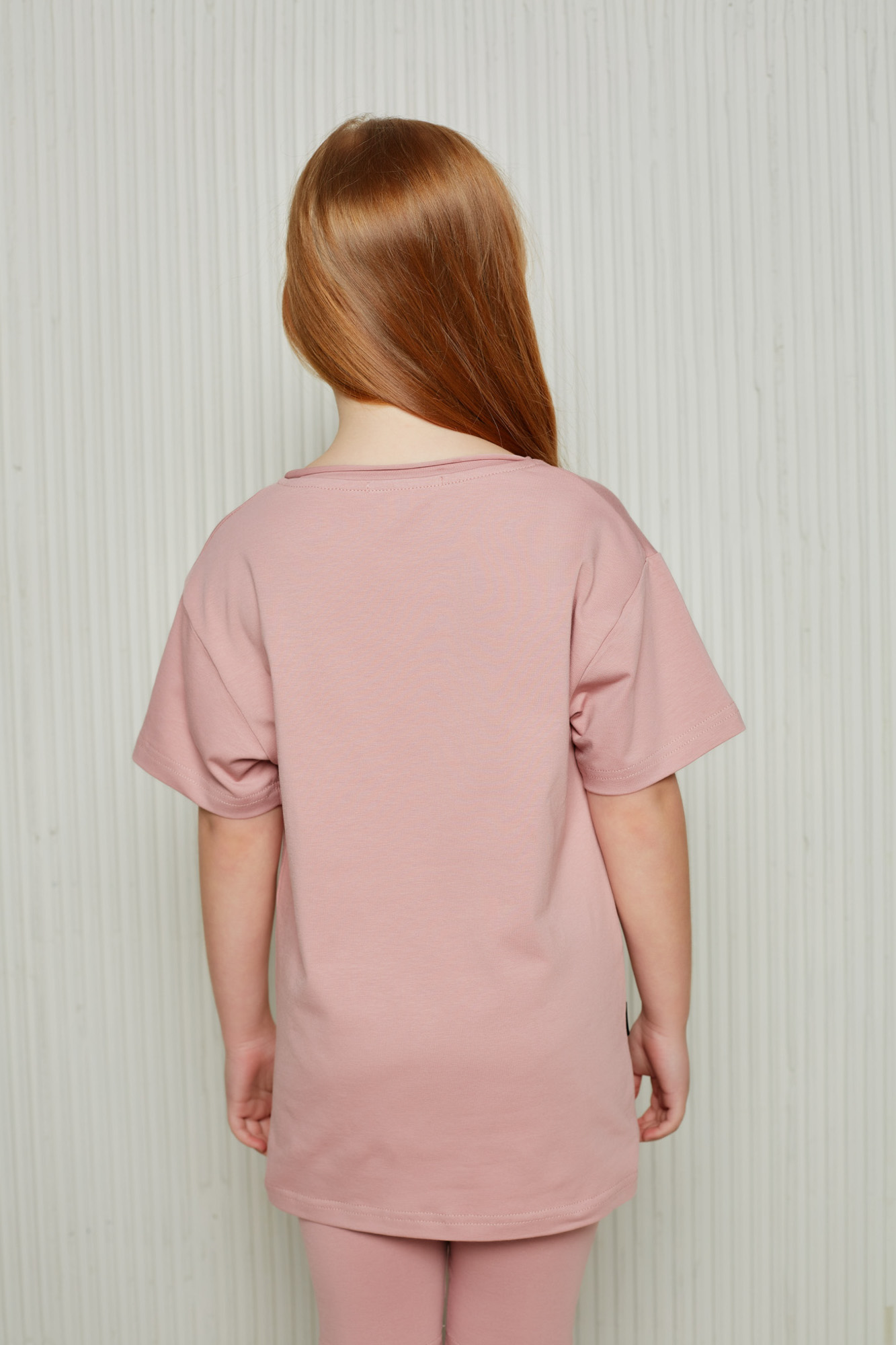 Футболка BASIC Line из мягкого трикотажа Пенье (104 пудровый)