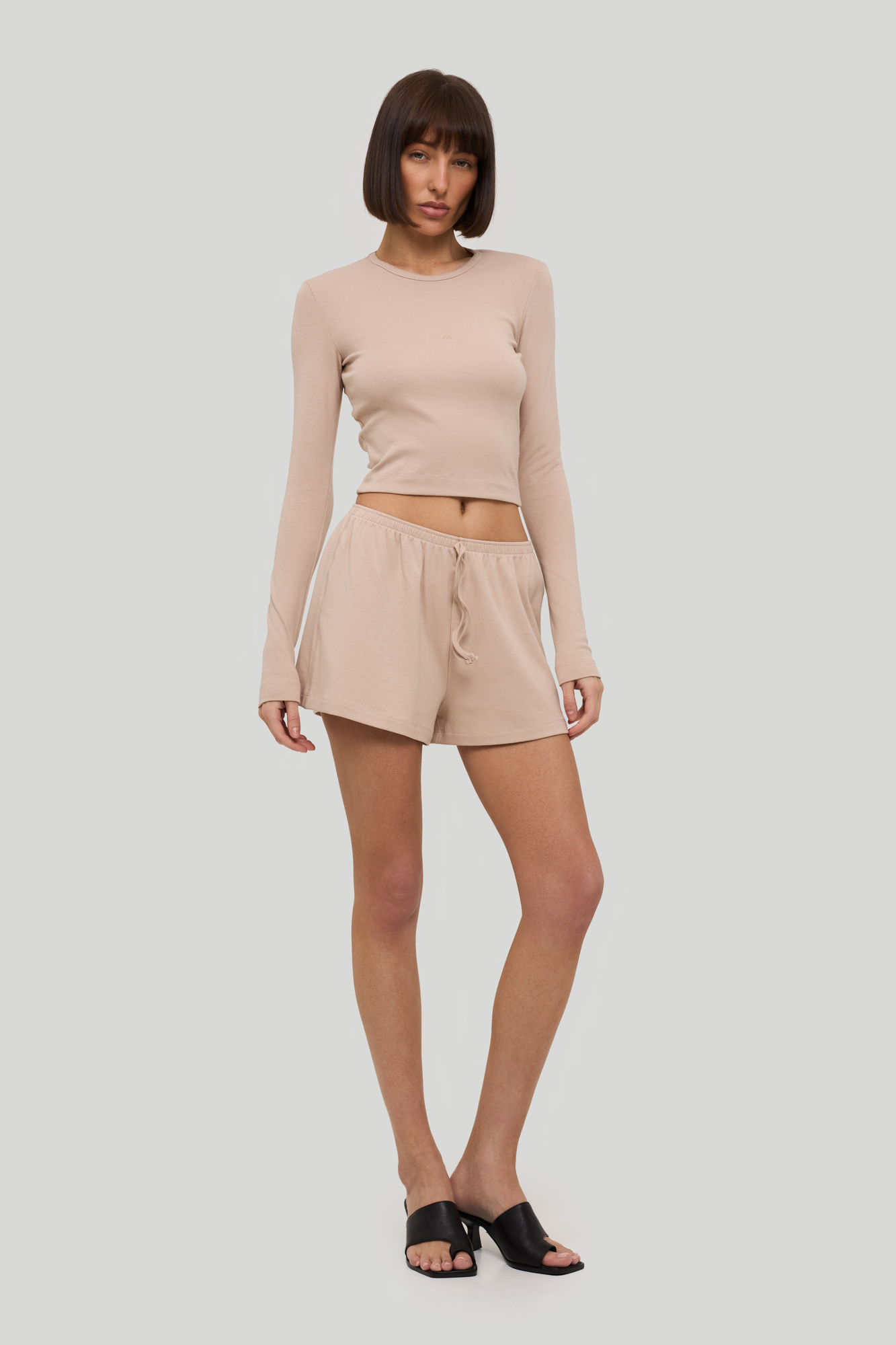 Лонгслив Organic (XS/S светлый латте)