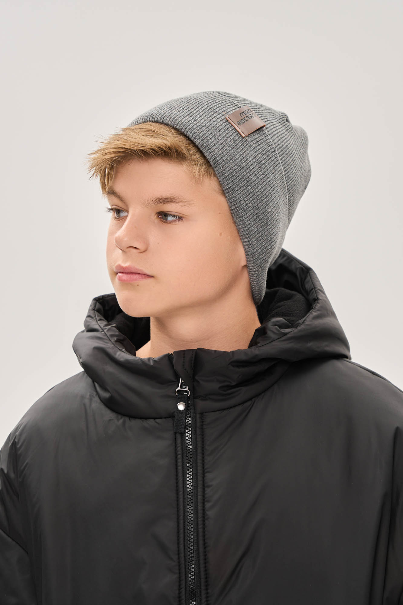 Шапка хлопковая (one size (50-54) серый)