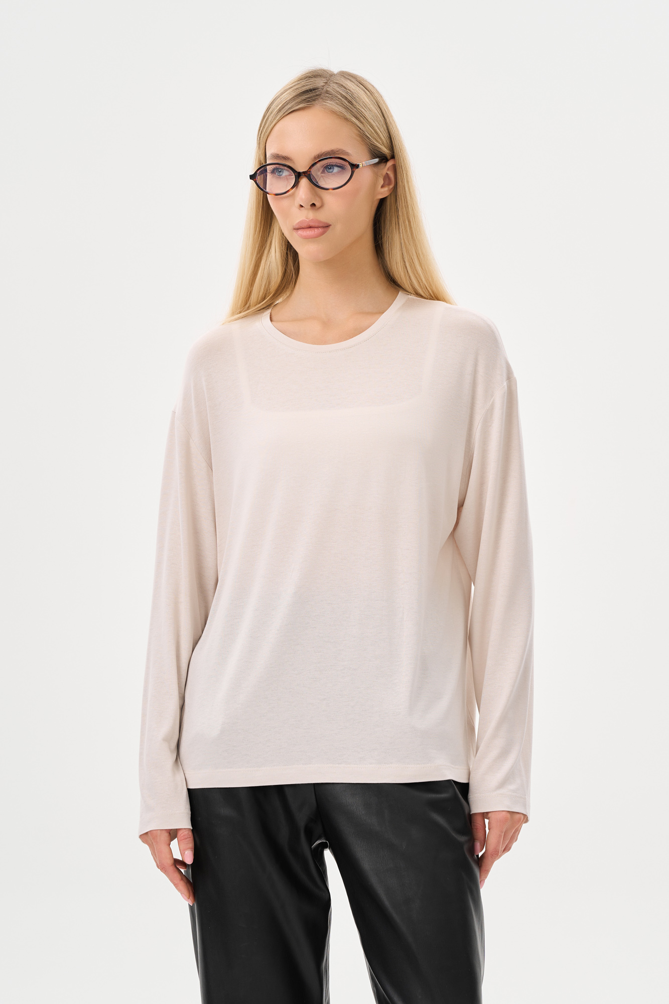 Лонгслив viscose organic (M экрю)